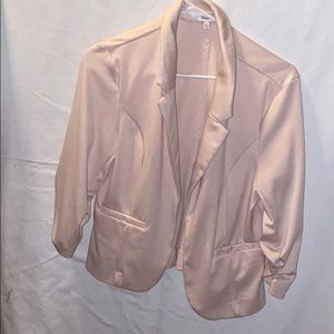 Linen-Blend Blazer